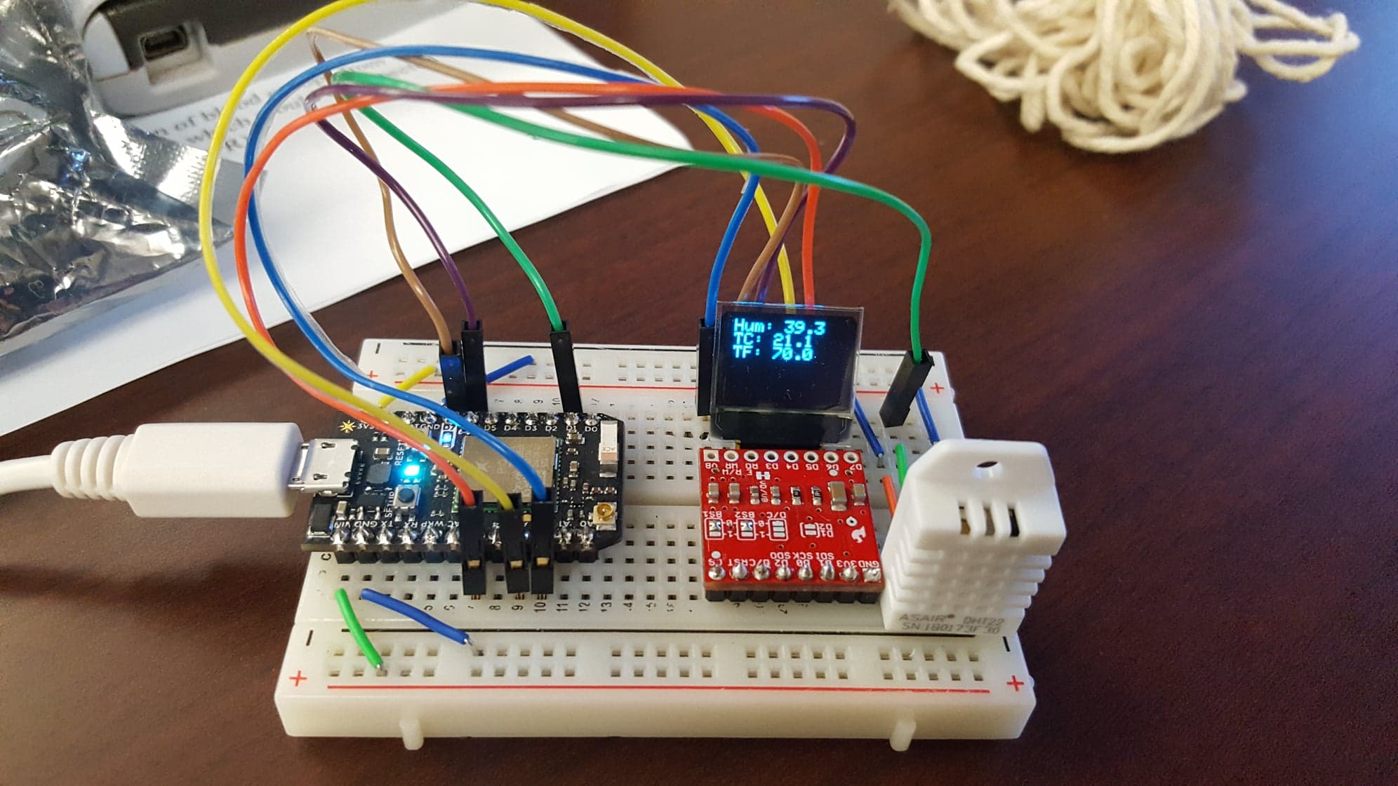 Components outside the box.